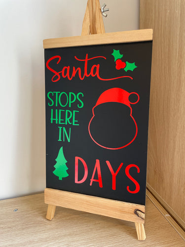 Santa Stops Here Sign